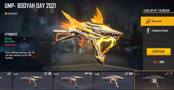 SKin UMP BOOYAH! Day 2021