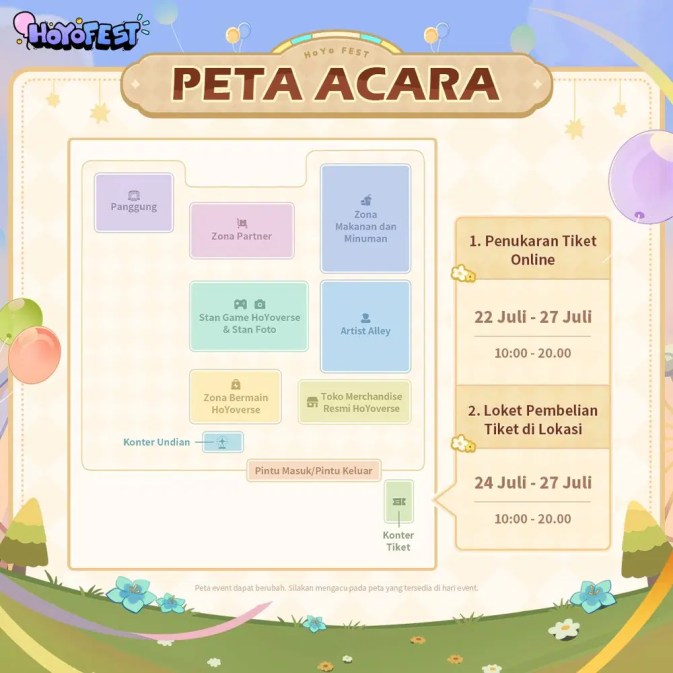 peta acara hoyo fest 2025