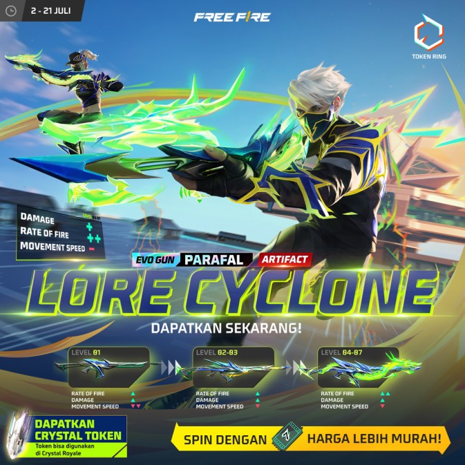 daftar skin evo gun parafal free fire